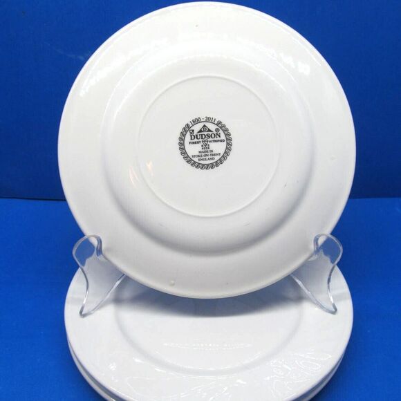 Dudson Olympus Bread Appetizer Plates White 6 3/8" Set of 4 - Picture 3 of 12